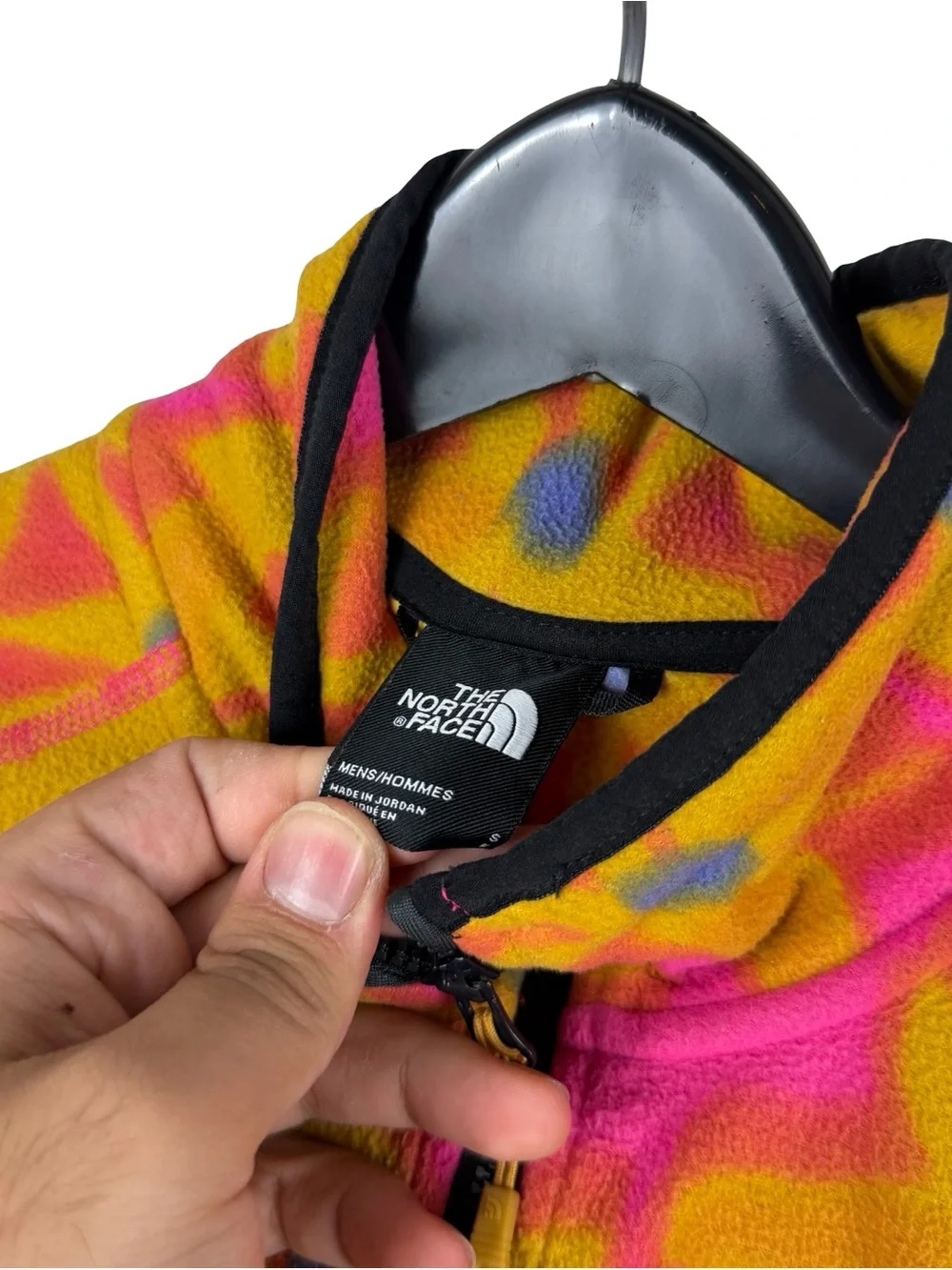 Mens The North Face TKA Glacier All Over Print Pullover Fleece Jacket Size S